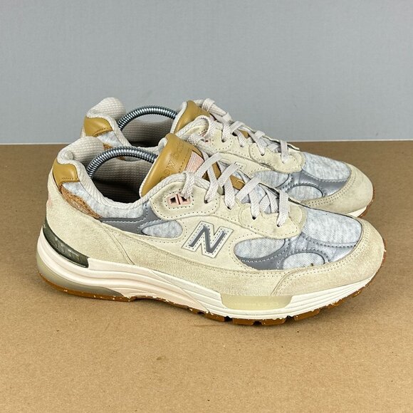 New Balance 992 Raw Silk Cork Athletic Shoes Womens 8 Cream Beige Low Top - Picture 3 of 10